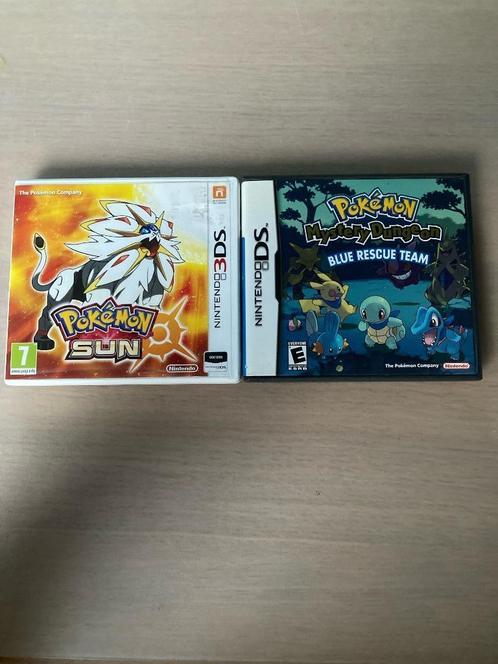 Pokémon Sun, Mystery Dungeons: Blue team rescue, Games en Spelcomputers, Games | Nintendo DS, Zo goed als nieuw, Avontuur en Actie