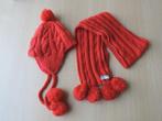 Winterset Barts - rode muts en sjaal - maat 53, Kinderen en Baby's, Kinderkleding | Mutsen, Sjaals en Handschoenen, Setje, Meisje