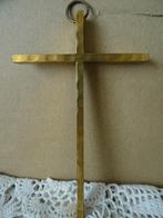 Antiek koperen kruis kinderkruis kruisje kinderkruisje 12cm, Ophalen of Verzenden