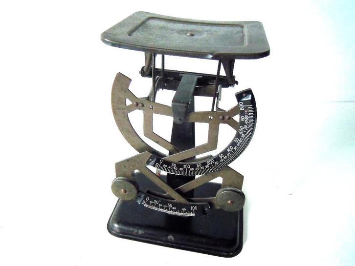 Oude BILATERAL post weegschaal - balans voor brieven, Antiek en Kunst, Antiek | Gereedschap en Instrumenten, Ophalen of Verzenden