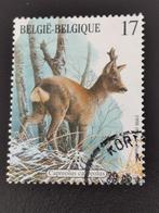 Belgie 1998 - Zoogdieren van de Ardennen - Ree, Postzegels en Munten, Postzegels | Europa | België, Ophalen of Verzenden, Gestempeld