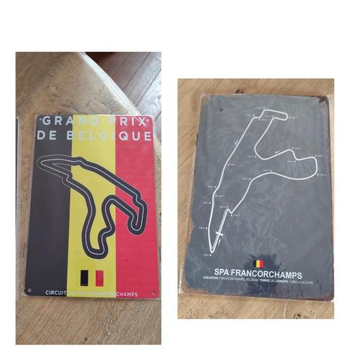 Metalen platen van Circuit de Spa Francorchamps. Nieuw, Verzamelen, Automerken, Motoren en Formule 1, Ophalen of Verzenden