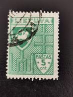 Litouwen 1936 - wapenschild met dubbel kruis, Postzegels en Munten, Ophalen of Verzenden, Overige landen, Gestempeld