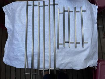 Poignées de meuble IKEA, lot de 11, acier inoxydable, Enlèvement, Autres types, Inox