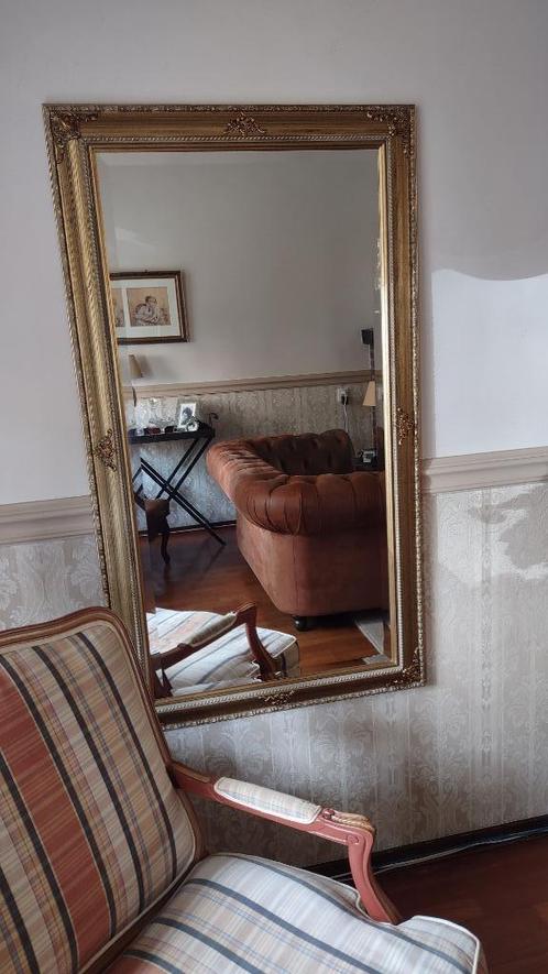Chique Exclusieve Old-Gold "Facet" 137x78 Unieke "Barok" Sp., Huis en Inrichting, Woonaccessoires | Spiegels, Zo goed als nieuw
