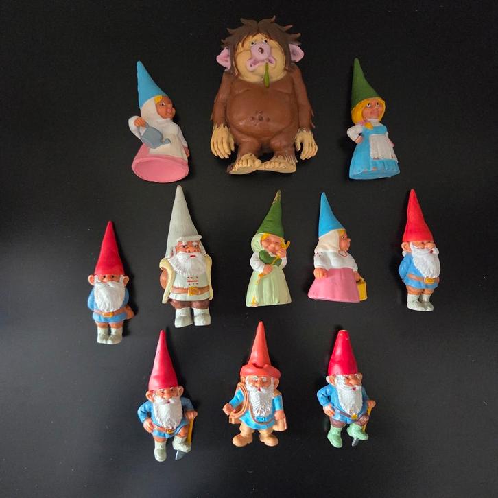 David de kabouter - Trol met kabouters, Verzamelen, Poppetjes en Figuurtjes, Gebruikt, Verzenden