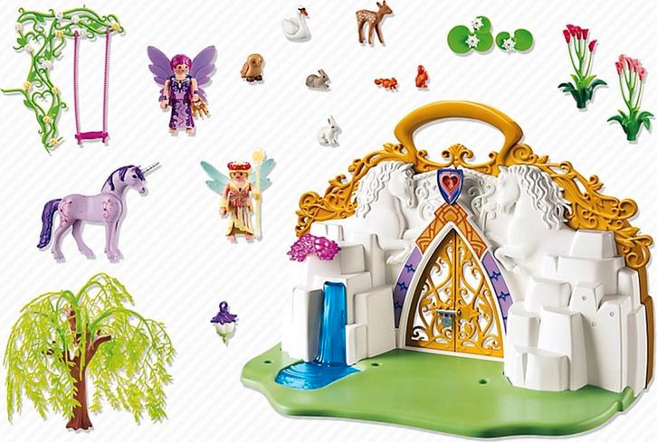 Playmobil 5208 Eenhoornkoffer met magisch sprookjesland, Kinderen en Baby's, Speelgoed | Playmobil, Gebruikt, Complete set, Ophalen