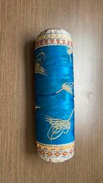 traversin diamètre 15/55 cm brodé fil doré avec tirette, Enlèvement ou Envoi, Utilisé