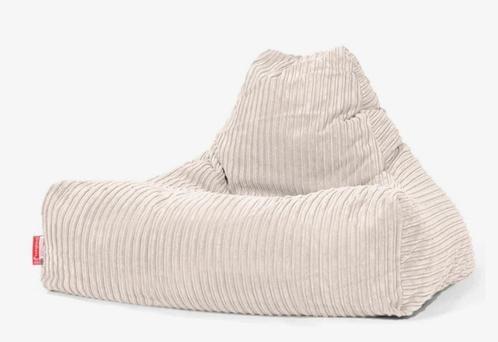 Scandinavische Loungezitzakstoel - Corduroy Crème, Huis en Inrichting, Zitzakken, Zo goed als nieuw, Zitzak, Beige, Ophalen
