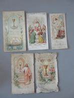 5 eerste communie prentjes Zusters Zandvliet tss 1904 -1907, Verzenden, Bidprentje
