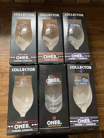 Omer bierglazen ( verschillende ) Nieuw in doos