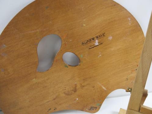 houten schilderspalet New Wave USA, Hobby en Vrije tijd, Schilderen, Gebruikt, Ezel, Ophalen of Verzenden