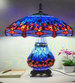 Tiffany lamp Dragonfly 4 lichtpunten 70 x 50❗✨💎😍💑🎁🤗👌, Huis en Inrichting, Lampen | Tafellampen, Tiffany, Ophalen of Verzenden