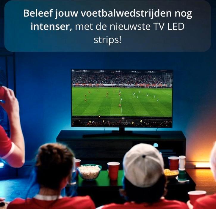 TV LED Strip USB 3 meter-Smart Ambilight-tot 60 inch TV, Audio, Tv en Foto, Televisies, Nieuw, LED, 100 cm of meer, Ophalen of Verzenden