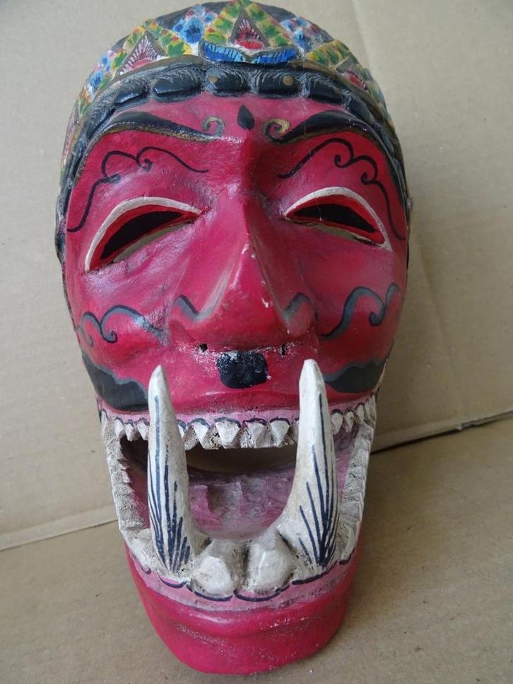 Masker Indonesië Indonesisch masker Bali Buta Cakil masker, Antiek en Kunst, Kunst | Niet-Westerse kunst, Ophalen of Verzenden