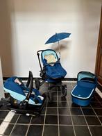 Maxi Cosi Nova 4 blauw - complete set met 2x isofix-basis, Zo goed als nieuw, Verstelbare duwstang, Maxi-Cosi, Ophalen