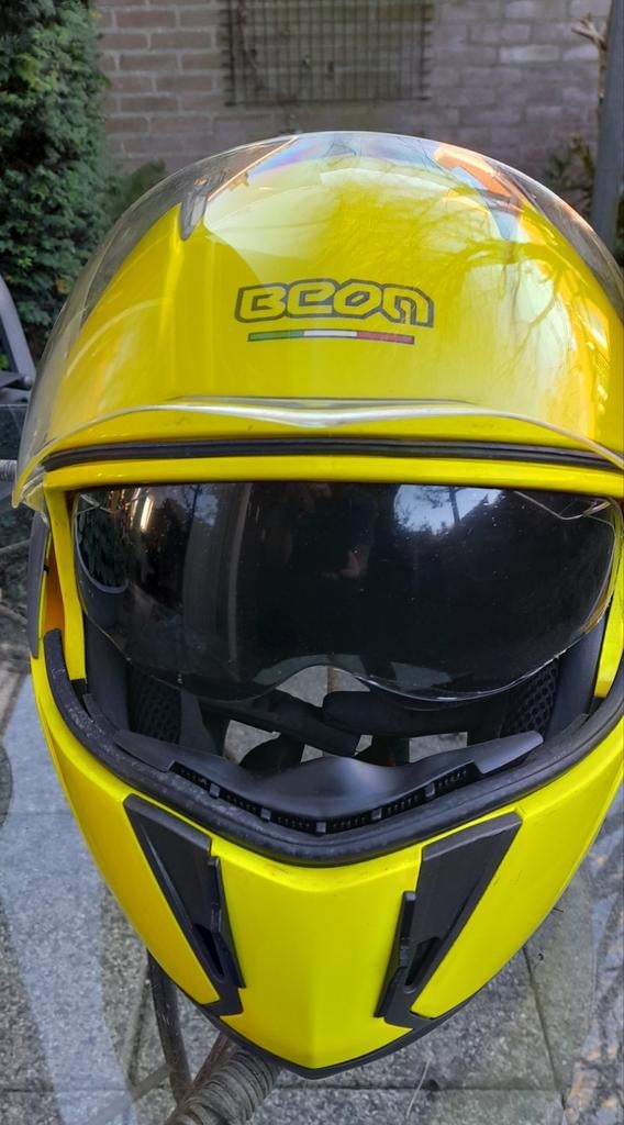 Gele systeemhelm zgan maat L, Systeemhelm, Nieuw zonder kaartje, L, Ophalen