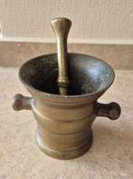 Vintage bronzen vijzel met stamper - 3 KG, Verzenden, Brons
