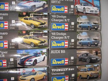 diverse revelbouwdozen van auto's op 1/25 beschikbaar voor biedingen