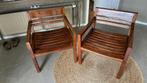 2 rares fauteuils japonais, Maison & Meubles, Fauteuils, Japonisant, Moins de 75 cm, Enlèvement, Utilisé