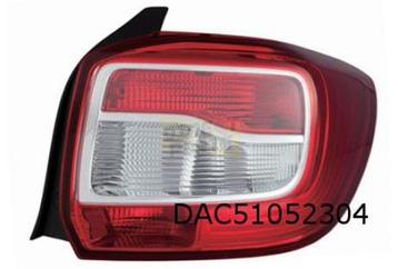 Dacia Logan Sedan (10/12-12/16) achterlicht Rechts (Rood/Wit