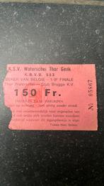 Ticket Waterschei Club Brugge 1/8 Beker van België 81, Verzenden