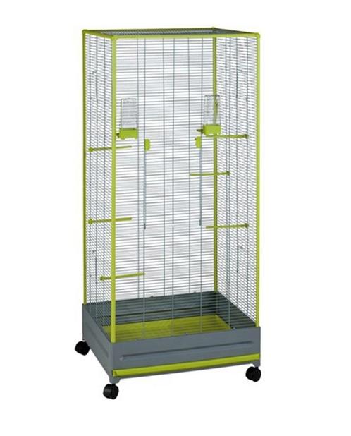 VOLTREGA VOLIER 420 Vert / GRIS 65X54X150 CM, Animaux & Accessoires, Oiseaux | Cages & Volières, Cage à oiseaux, Synthétique, Enlèvement ou Envoi