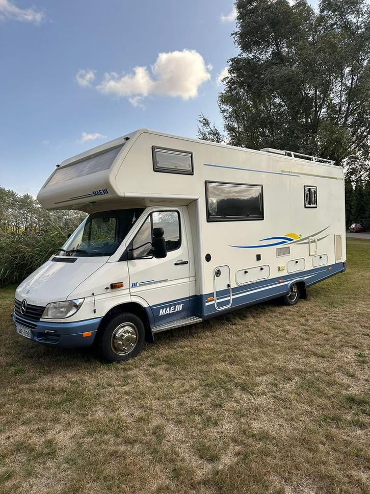 Mercedes, Caravans en Kamperen, Mobilhomes, Particulier, Mercedes, Schotel, Luifel, Ophalen of Verzenden