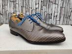 Floris van Bommel grijze herenschoenen - Maat 43,5 (9,5), Autres couleurs, Floris van Bommel, Chaussures à lacets, Comme neuf