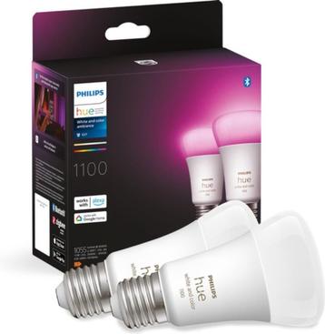 Philips Hue standaardlamp E27 Lichtbron - wit en gekleurd li