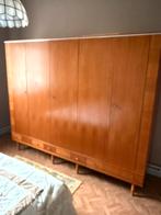 Grote Retro Kleerkast (Jaren '60) – Teak/Eiken fineer –, Ophalen, Zo goed als nieuw