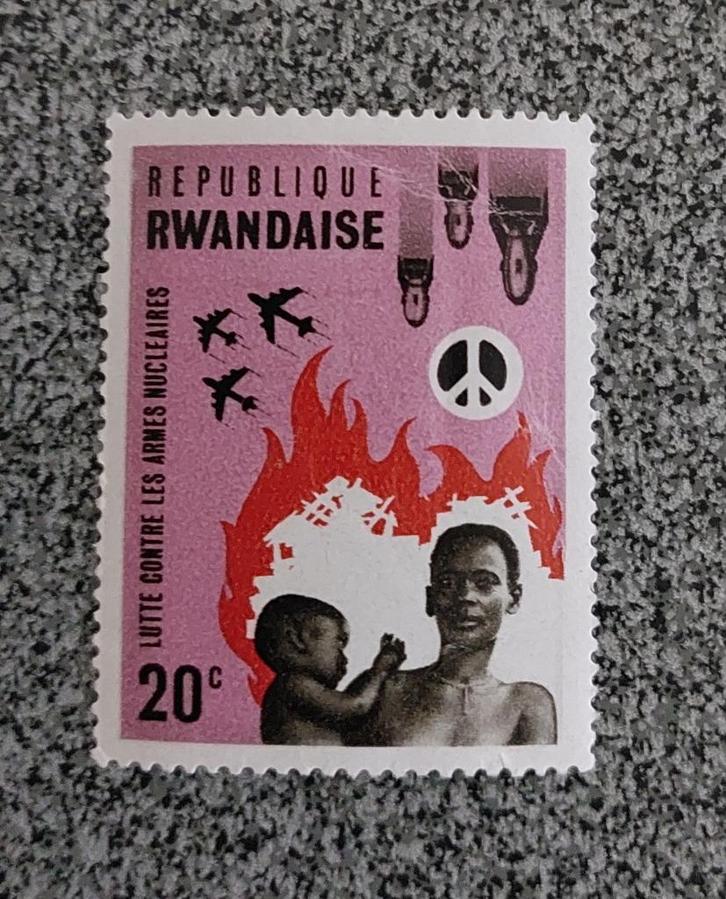 Postzegel Rwanda OBP 167(*), Postzegels en Munten, Postzegels | Afrika, Ophalen of Verzenden