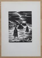 Houtsnede van Frans Masereel: DE WESTERSCHELDE, Verzenden
