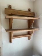vintage houten wandrek, Huis en Inrichting, Woonaccessoires | Wandplanken en Boekenplanken, Ophalen, Gebruikt