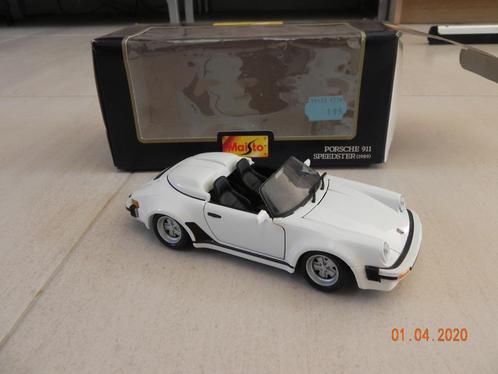 Miniatuur Porsche 911 Speedster 1989 1/24, Hobby en Vrije tijd, Modelauto's | 1:24, Zo goed als nieuw, Auto, Maisto, Ophalen of Verzenden