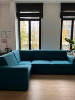 Blauwe zetel — slaapbank in goede staat, Maison & Meubles, Canapés | Coins salons complets, Modern, minimalistisch, Utilisé, Enlèvement ou Envoi