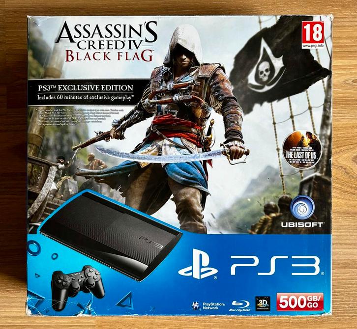 Playstation 3 Assassin’s Greed Black Flag Exclusive Edition, Games en Spelcomputers, Spelcomputers | Sony PlayStation 3, Gebruikt