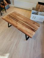 Salontafel van mangohout, Ophalen, 100 tot 150 cm, 50 tot 100 cm, Zo goed als nieuw