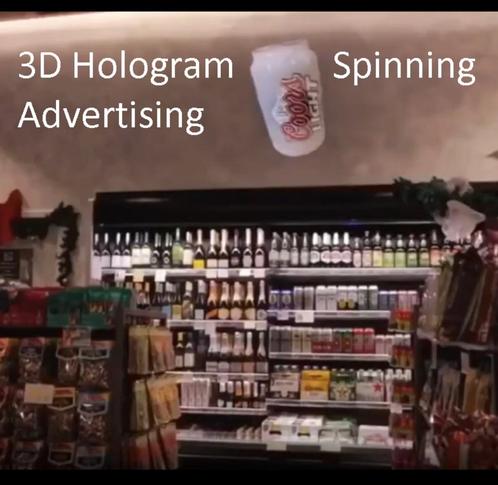 High-Tech 3D Hologram 56cm Advertising Display LED Fan with, Computers en Software, 3D Printers, Zo goed als nieuw, Ophalen