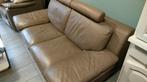 Leder 3 zit zetel, Ophalen, Gebruikt, 100 tot 125 cm, Driepersoons