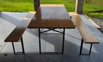 Ensemble Table et bancs en Bois de Brasserie Pliable, Tuin en Terras, Picknicktafels, Ophalen, Hout