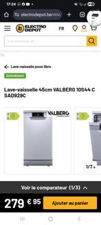 Valberg vaatwasser, Ophalen, Tussenbouw, Eco programma, Minder dan 10 liter