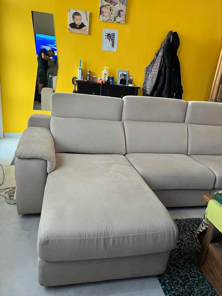 Zetel electrisch verstelbaar, Huis en Inrichting, Zetels | Zetels en Chaises Longues, Zo goed als nieuw, Vierpersoons of meer