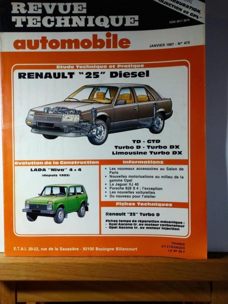 RTA - Renault 25 - Lada Niva - N 475, Auto diversen, Handleidingen en Instructieboekjes, Verzenden