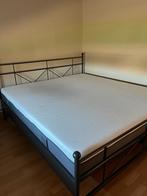 Bedframe Milano, lattenbodem en Emma matras van BeterBed, Huis en Inrichting, Slaapkamer | Bedden, Ophalen, Zwart, Tweepersoons