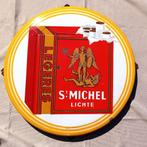 Emaille reclamebord sigaretten St Michel 1954, Verzamelen, Merken en Reclamevoorwerpen, Ophalen of Verzenden, Zo goed als nieuw