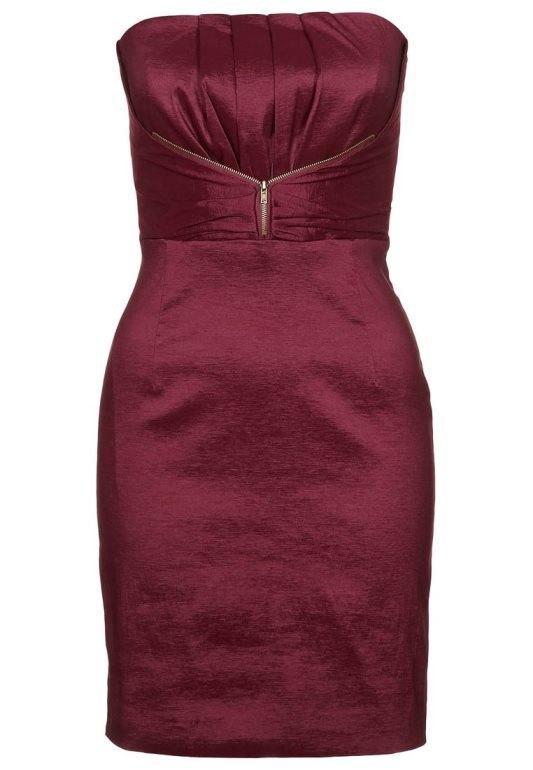 Korte jurk bordeaux cocktailjurk Vila Foxella 36 of S, Kleding | Dames, Jurken, Nieuw, Maat 36 (S), Rood, Boven de knie, Verzenden
