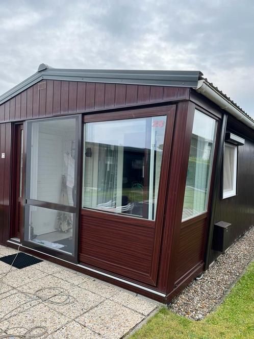 Ramen + rolluik + vliegenraam voor chalet, Doe-het-zelf en Bouw, Glas en Ramen, Gebruikt, Overige typen, Ophalen