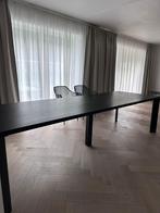 Zwart massief eiken eettafel 3m x 1m, Huis en Inrichting, Tafels | Eettafels, Ophalen, Zo goed als nieuw