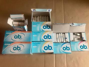 Pakket tampons van o.b. beschikbaar voor biedingen